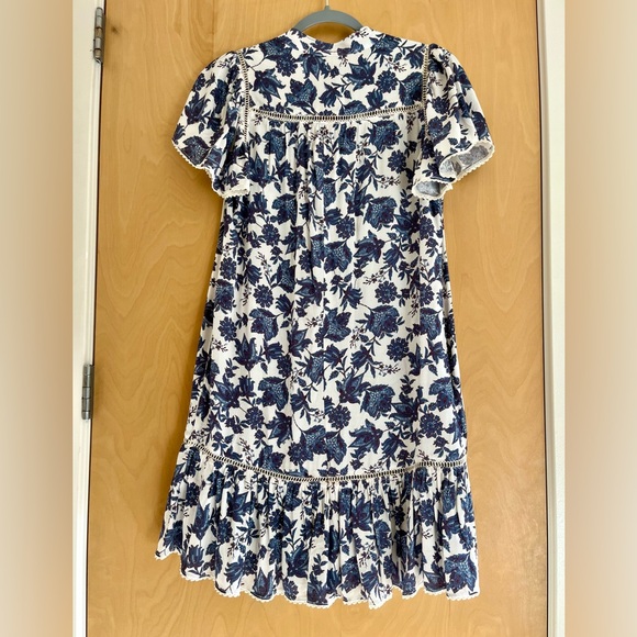 Rebecca Minkoff Natalia Blue & White Print Mini Dress - Picture 7 of 11